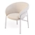 Sculptural Comfort Dining Chair 3D model small image 2