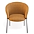 Sculptural Comfort Dining Chair 3D model small image 5