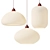 Elegant Vintage Glass Pendant Light 3D model small image 1