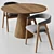 Customizable Set: Trevor Chair and Lori Table 3D model small image 1