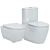 Duravit D-Neo Wall-Toilet Set 3D model small image 1