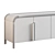 Modern Annie Natural Storage Credenza 3D model small image 4