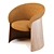 Ondarreta Ginger Wood Chair 3D model small image 2