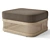 Trieste Teak Ottoman with Cushion 3D model small image 1