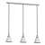 Modern Trio Cone Pendant Light 3D model small image 3