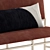 Plush Velvet Upholstered Bench 3D model small image 6