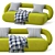 Elegant Baya Sofa Model Synergized 3D model small image 5