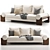 Olivier Boucle Sand Sofa 2022 3D model small image 2