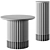 Modern Paleta End Table Set 3D model small image 2