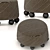 Luxury Morro Pouf Kelly Wearler 3D model small image 4