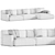 Paris Seoul Corner Sofa 2015 3D model small image 4