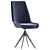 Elegant Rotate Chair Adoree17 Black 3D model small image 4