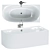 Modern Duravit Cape Cod Corner Bath 3D model small image 1