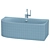 Modern Duravit Cape Cod Corner Bath 3D model small image 3