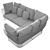 Venexia Outdoor Modular Furniture 3D model small image 4