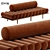 Modern Tacchini Five to Nine Bench 3D model small image 1