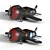 Vintage WW2 Airplane Toy Set 3D model small image 4