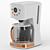 Modern 12-Cup Programmable Coffee Maker 3D model small image 4