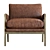 Crate&Barrel Leather Armchair 3D Model 3D model small image 3