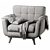 Modern Modular Mid-Century Seater 3D model small image 7