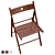 Terje Folding Chair Ikea 3D model small image 3