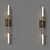 Spur LED Wall Sconce: Modern Minimalist 3D model small image 3