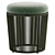 Varaschin Tibidabo Garden Pouf - Versatile Outdoor Seating 3D model small image 2