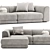 Modern Baxter Rafael Sofa in 3D 3D model small image 1