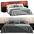Sleek Modern Wanda Bed 3D model small image 3