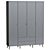 Modern Pronto_4 Storage Wardrobe 3D model small image 2