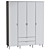 Modern Pronto_4 Storage Wardrobe 3D model small image 3