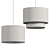 Meadow Fabric Metal Pendant Light 3D model small image 3
