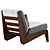 Fletcher Outdoor Armless Chair SohoHome 3D model small image 3