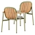 Emu Twins Alu Teak Outdoor Chairs 3D model small image 2