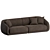 Wendelbo Montholon 3 Seater Sofa 3D model small image 4