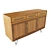 1970s Teak Hairpin Sideboard Retro 3D model small image 3