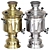 Russian Samovar Kitchen Appliance 3D model small image 2
