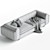 Contemporary Eileen Sofa 3D model small image 4