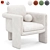 Floria Velvet Chair Design 3D model small image 1