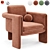 Floria Velvet Chair Design 3D model small image 4