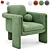 Floria Velvet Chair Design 3D model small image 5