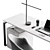 Workstation Setup Desk Organizer 3D model small image 5