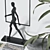 Modern Statue Plant Decor Set 3D model small image 3