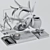Modern Statue Plant Decor Set 3D model small image 10