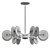 Mid-Century Gold Pendant Light 3D model small image 3