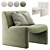 Modern Boucle Chair Eichholtz Macintosh 3D model small image 1