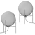 Modern Minimalist Black Metal Table 3D model small image 2