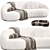 Cashew 240 Sofa: Modern Design 3D model small image 1