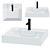 Stworki Dublin 55 cm Sink 3D model small image 1