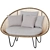 Vincent Sheppard Joe Outdoor Armchair 3D model small image 1
